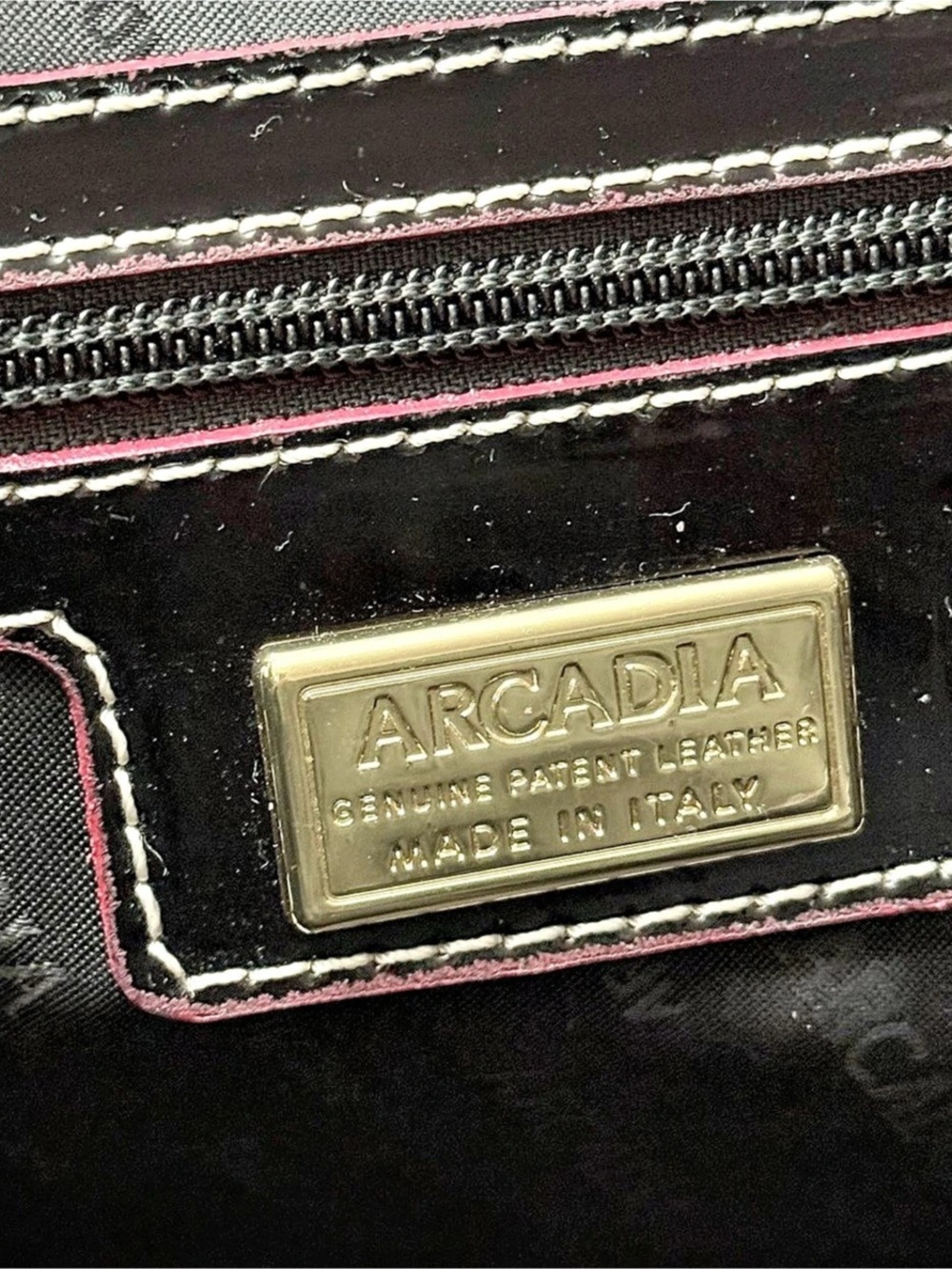 Arcadia EUC Patent Leather Shoulder Bag in Black - Picture 9 of 9
